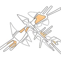 sans titre 
 2005-28. Encre pigmentée et encre à alcool sur papier. 29.7 x 21 cm. 
2005 – Dominique Vial