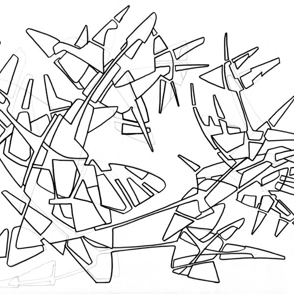 

08-002
 
 &ndash; Encre pigment&eacute;e et crayon sur papier &ndash;  &ndash; 2006