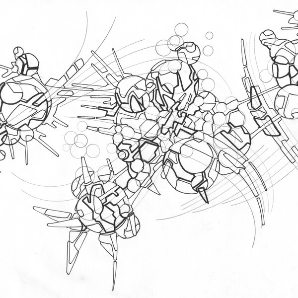 

08-015
 
 &ndash; Crayon et encre pigment&eacute;e sur papier &ndash;  &ndash; 2006