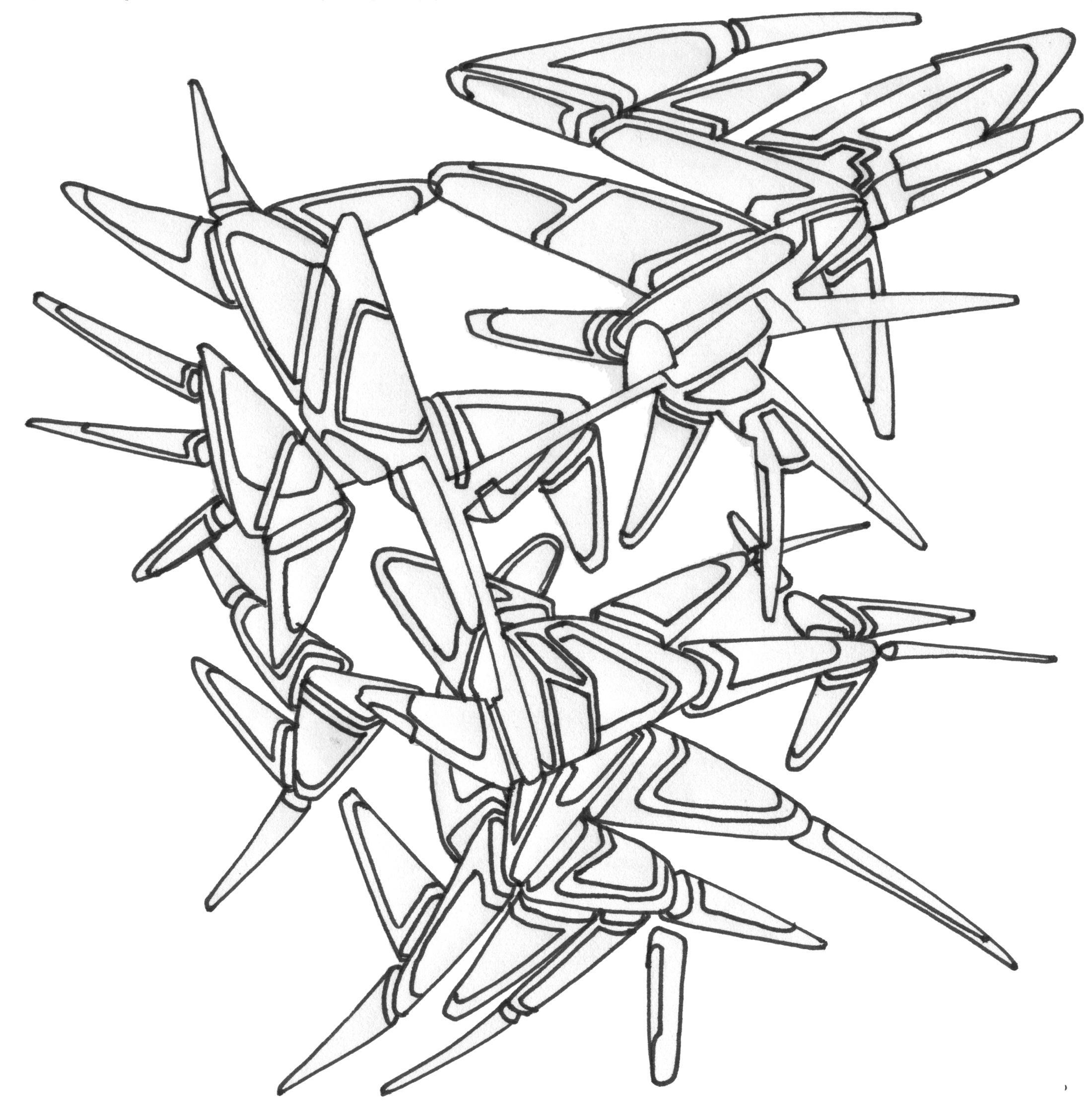 16-003. Encre pigmentée sur papier. . 
2006 – Dominique Vial