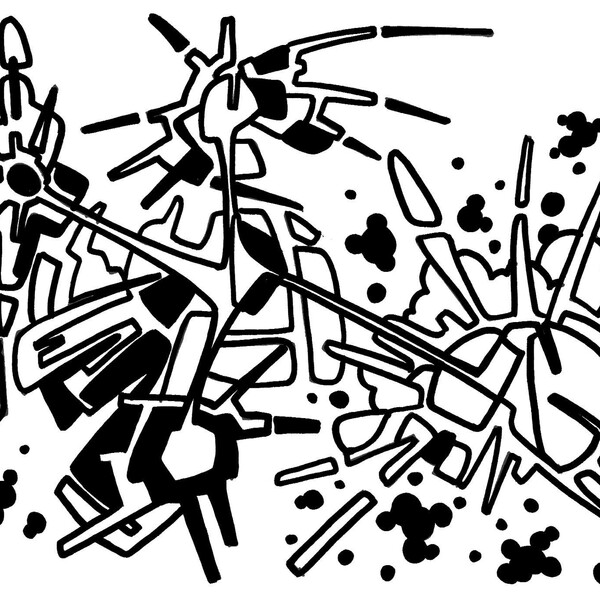 

25-002a
 
 &ndash; Encre pigment&eacute;e sur papier &ndash;  &ndash; 2006