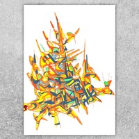 sans titre 
 2017-01. Encre pigmentée, encre à base d’alcool sur papier. 21 x 29.7 cm. 
2017 – Dominique Vial