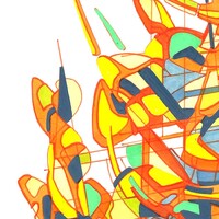 sans titre 
 2017-01. Encre pigmentée, encre à base d’alcool sur papier. 21 x 29.7 cm. 
2017 – Dominique Vial