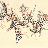 sans titre 
 2017-05. Encre pigmentée, encre à base d’alcool, acrylique sur papier. 21 x 14.8 cm. 
2017 – Dominique Vial