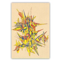 sans titre 
 2017-07. Encre pigmentée, encre à base d’alcool, acrylique sur papier. 14.8 x 21 cm. 
2017 – Dominique Vial