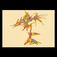 sans titre 
 2017-10. Encre pigmentée, encre à base d’alcool, acrylique sur papier. 21 x 14.8 cm. 
2017 – Dominique Vial