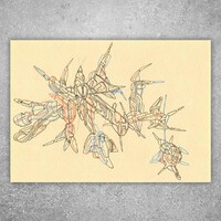 sans titre 
 2017-12. Encre pigmentée sur papier. 21 x 14.8 cm. 
2017 – Dominique Vial