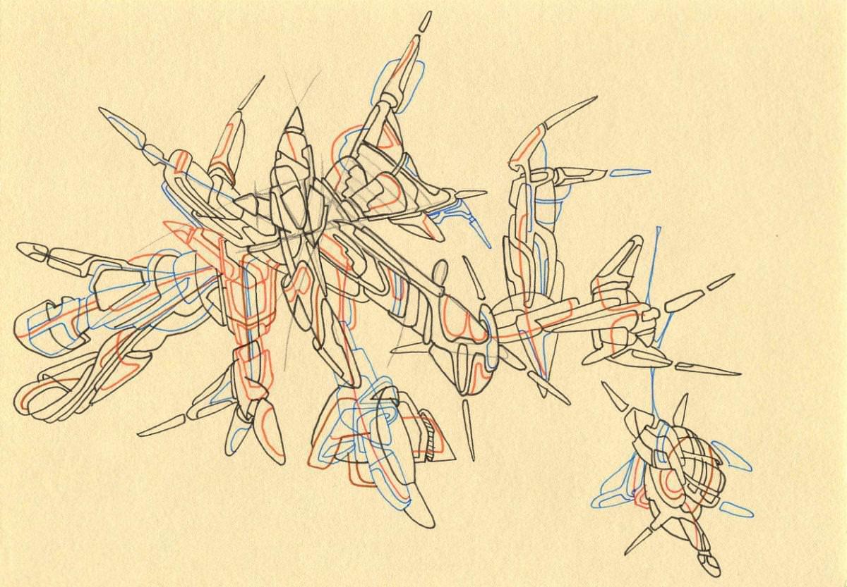 sans titre 
 2017-12. Encre pigmentée sur papier. 21 x 14.8 cm. 
2017 – Dominique Vial