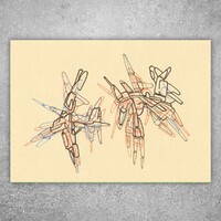 sans titre 
 2017-13. Encre pigmentée sur papier. 21 x 14.8 cm. 
2017 – Dominique Vial