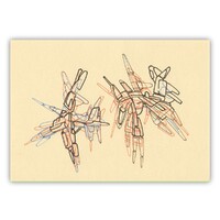 sans titre 
 2017-13. Encre pigmentée sur papier. 21 x 14.8 cm. 
2017 – Dominique Vial