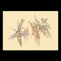 sans titre 
 2017-13. Encre pigmentée sur papier. 21 x 14.8 cm. 
2017 – Dominique Vial