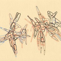 sans titre 
 2017-13. Encre pigmentée sur papier. 21 x 14.8 cm. 
2017 – Dominique Vial