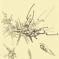 sans titre 
 2017-19. Encre pigmentée sur papier. 14.8 x 21 cm. 
2017 – Dominique Vial