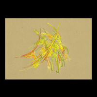 sans titre 
 2018-001. Peinture acrylique sur papier. 21 x 14.8 cm. 
2018 – Dominique Vial