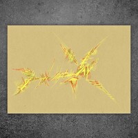 sans titre 
 2018-002. Peinture acrylique sur papier. 21 x 14.8 cm. 
2018 – Dominique Vial