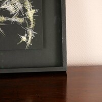 sans titre 
 2018-005. Acrylique, sur papier Black Black Fabriano. 20 x 20 cm. 
2018 – Dominique Vial