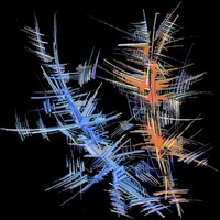 sans titre 
 2018-009. Acrylique sur papier Black Black Fabriano. 20 x 20 cm. 
2018 – Dominique Vial