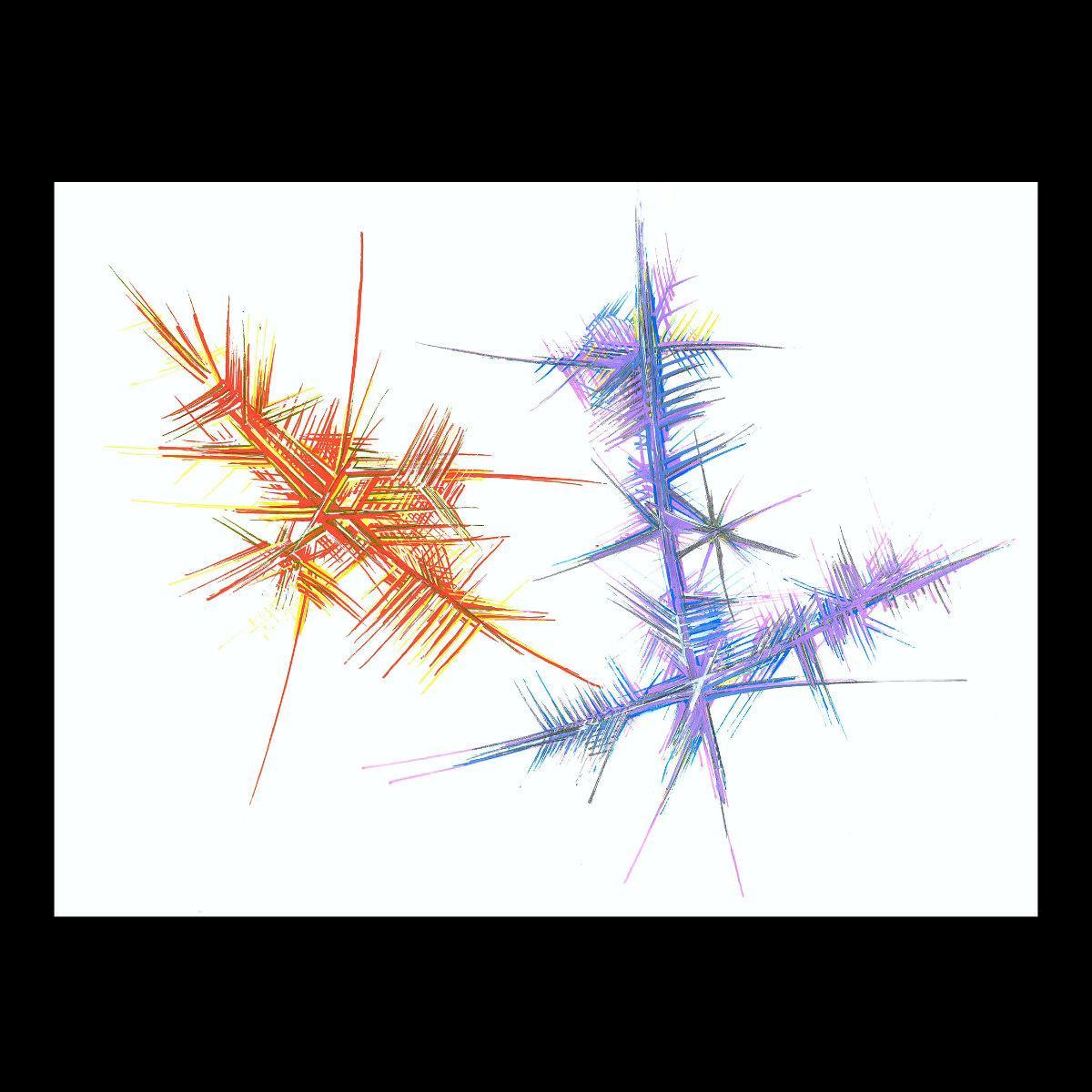 sans titre 
 2018-014. Acrylique sur papier machine. 29.7 x 21 cm. 
2018 – Dominique Vial