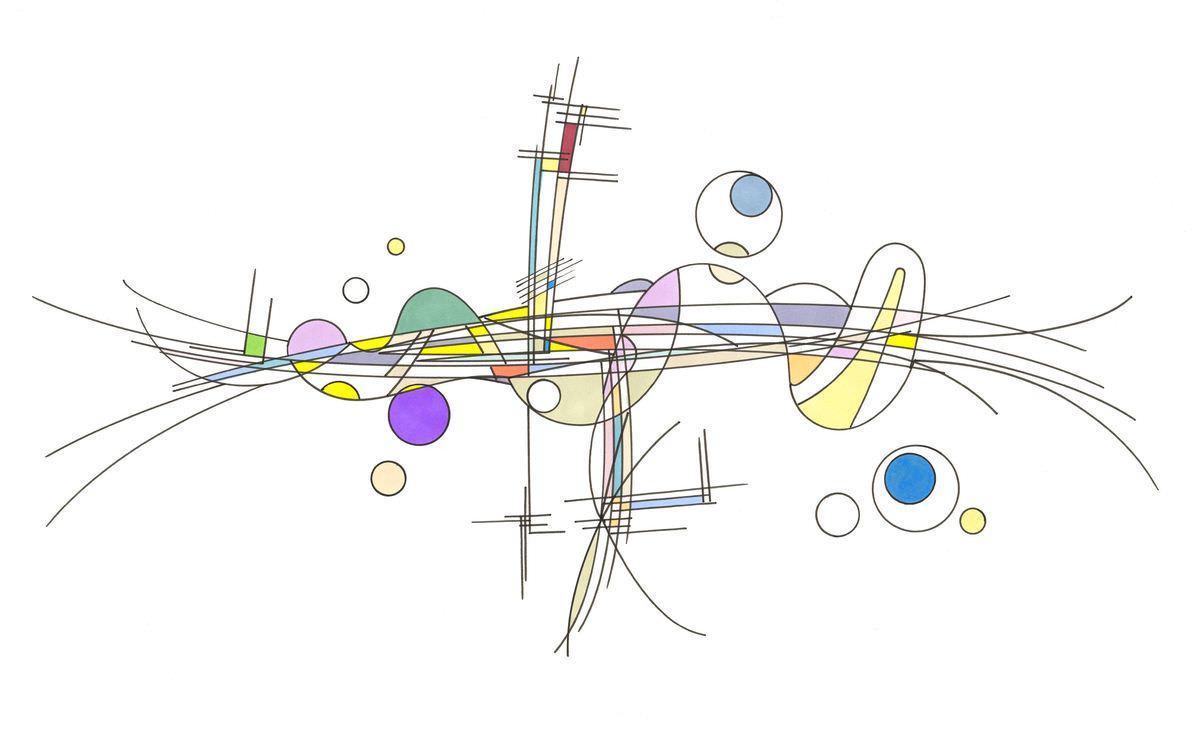 sans titre 
 2018-018. Encre à base d’alcool, encre pigmentée, sur papier bristol. 29.7 x 21 cm. 
2018 – Dominique Vial