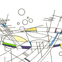 sans titre 
 2018-020. Encre à base d’alcool, encre pigmentée, sur papier bristol. 29.7 x 21 cm. 
2018 – Dominique Vial