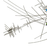 sans titre 
 2018-020. Encre à base d’alcool, encre pigmentée, sur papier bristol. 29.7 x 21 cm. 
2018 – Dominique Vial