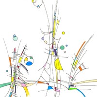 sans titre 
 2018-021. Encre   à base d’alcool, encre pigmentée, sur papier bristol. 21 x 29.7 cm. 
2018 – Dominique Vial