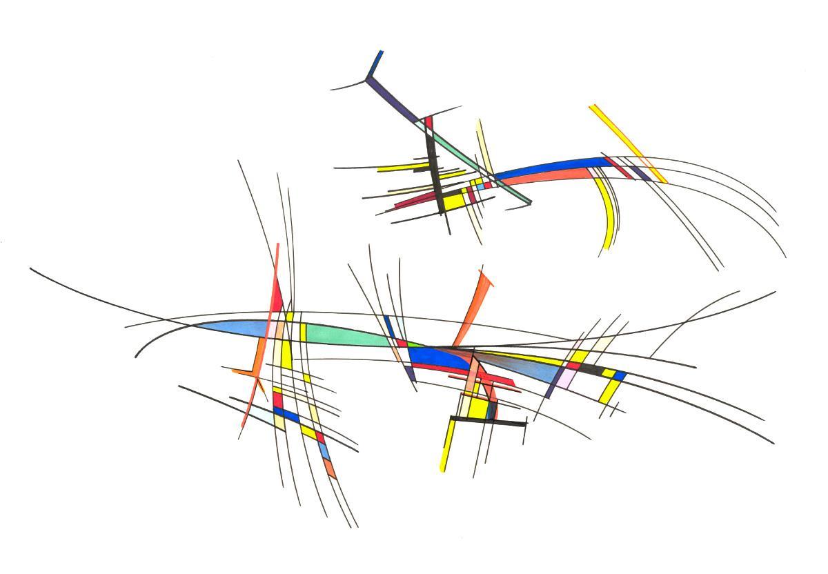 sans titre 
 2018-022. Encre à base d’alcool, encre pigmentée, acrylique, sur papier bristol. 29.7 x 21 cm. 
2018 – Dominique Vial