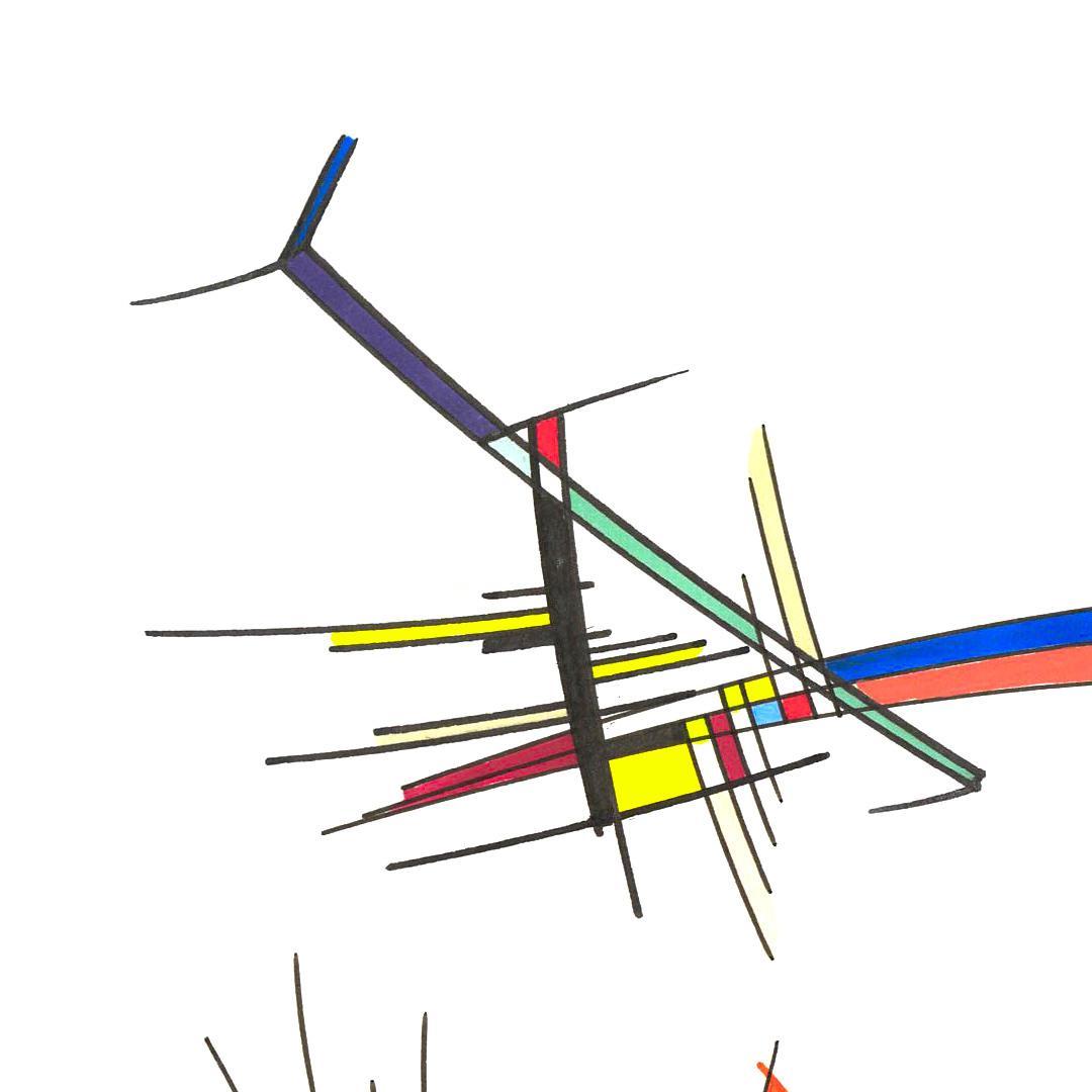 sans titre 
 2018-022. Encre à base d’alcool, encre pigmentée, acrylique, sur papier bristol. 29.7 x 21 cm. 
2018 – Dominique Vial