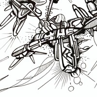 sans titre 
 2018-025. Encre pigmentée sur papier. 21 x 14.8 cm. 
2018 – Dominique Vial