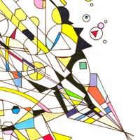 sans titre 
 2018-030. Encre à base d’alcool, encre pigmentée, sur papier bristol. 21 x 29.7 cm. 
2018 – Dominique Vial