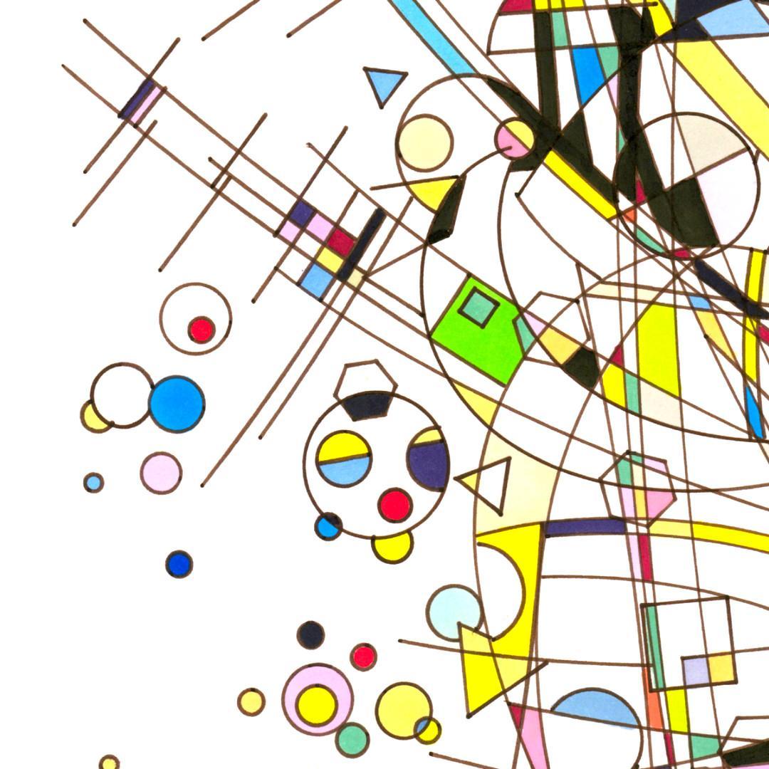 sans titre 
 2018-030. Encre à base d’alcool, encre pigmentée, sur papier bristol. 21 x 29.7 cm. 
2018 – Dominique Vial