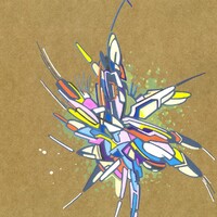 sans titre 
 2018-032. Acrylique sur papier kraft. 21 x 29.7 cm. 
2018 – Dominique Vial