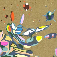 sans titre 
 2018-033. Acrylique sur papier kraft. 29.7 x 21 cm. 
2018 – Dominique Vial