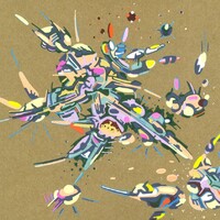 sans titre 
 2018-033. Acrylique sur papier kraft. 29.7 x 21 cm. 
2018 – Dominique Vial