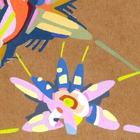 sans titre 
 2018-039. Acrylique sur papier kraft. 29.7 x 21 cm. 
2018 – Dominique Vial