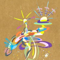 sans titre 
 2018-040. Acrylique sur papier kraft. 21 x 29.7 cm. 
2018 – Dominique Vial