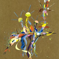 sans titre 
 2018-041. Acrylique sur papier kraft. 29.7 x 42 cm. 
2018 – Dominique Vial