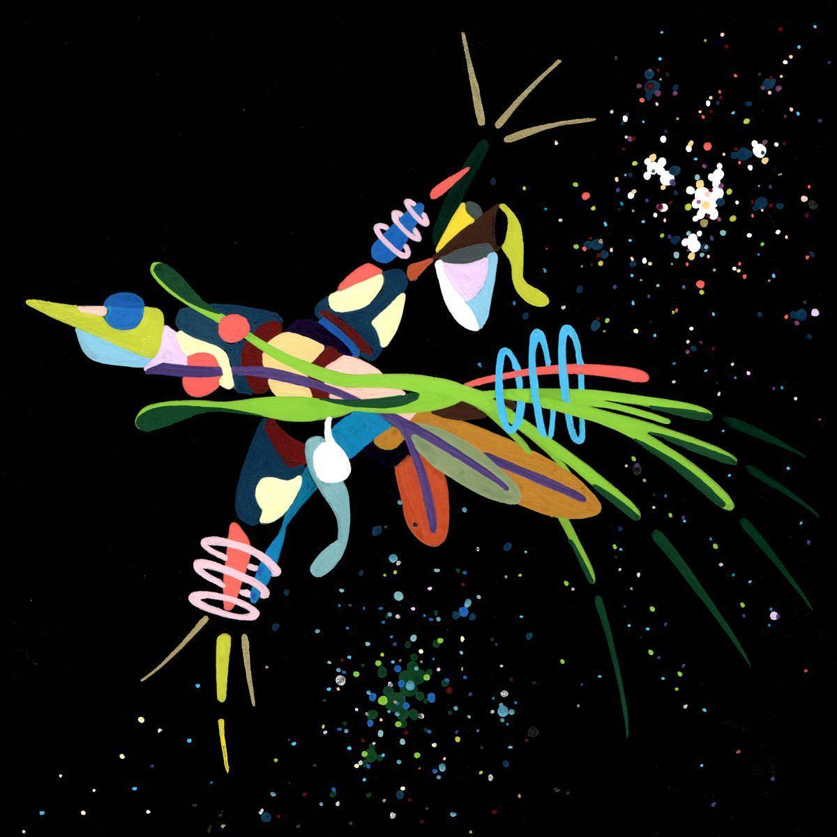 sans titre 
 2018-042. Acrylique sur papier Black Black Fabriano. 20 x 20 cm. 
2018 – Dominique Vial