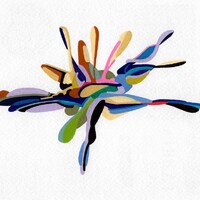 sans titre 
 2018-046. Acrylique sur papier Hot Press – Studio Watercolour Fabriano. 22 x 15 cm. 
2018 – Dominique Vial