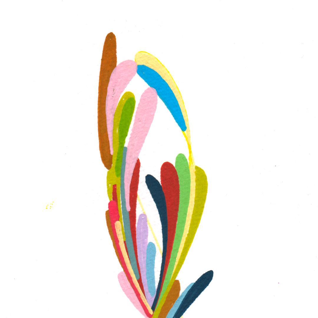 sans titre 
 2018-050. Acrylique sur papier Hot Press – Studio Watercolour Fabriano. 15 x 22 cm. 
2018 – Dominique Vial