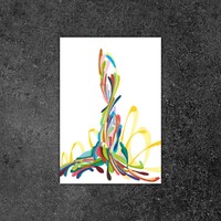 sans titre 
 2018-050. Acrylique sur papier Hot Press – Studio Watercolour Fabriano. 15 x 22 cm. 
2018 – Dominique Vial