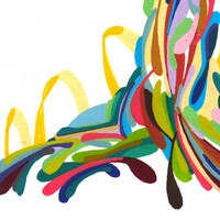 sans titre 
 2018-050. Acrylique sur papier Hot Press – Studio Watercolour Fabriano. 15 x 22 cm. 
2018 – Dominique Vial