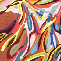 sans titre 
 2018-052. Acrylique sur papier kraft. 21 x 29.7 cm. 
2018 – Dominique Vial