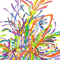 sans titre 
 2018-053. Acrylique sur papier Hot Press – Studio Watercolour Fabriano. 20.3 x 25.4 cm. 
2018 – Dominique Vial