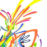 sans titre 
 2018-053. Acrylique sur papier Hot Press – Studio Watercolour Fabriano. 20.3 x 25.4 cm. 
2018 – Dominique Vial