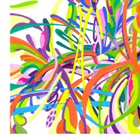 sans titre 
 2018-053. Acrylique sur papier Hot Press – Studio Watercolour Fabriano. 20.3 x 25.4 cm. 
2018 – Dominique Vial