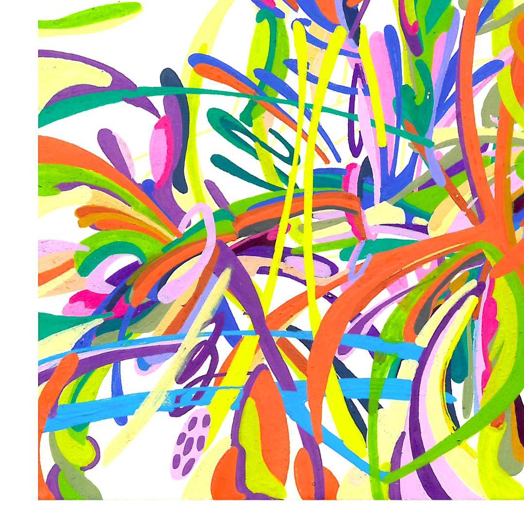 sans titre 
 2018-053. Acrylique sur papier Hot Press – Studio Watercolour Fabriano. 20.3 x 25.4 cm. 
2018 – Dominique Vial