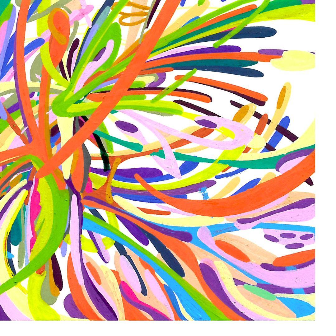 sans titre 
 2018-053. Acrylique sur papier Hot Press – Studio Watercolour Fabriano. 20.3 x 25.4 cm. 
2018 – Dominique Vial