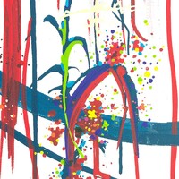 No score After Extra Time. Acrylique sur toile. 30 x 100 cm. 
2018 – Dominique Vial