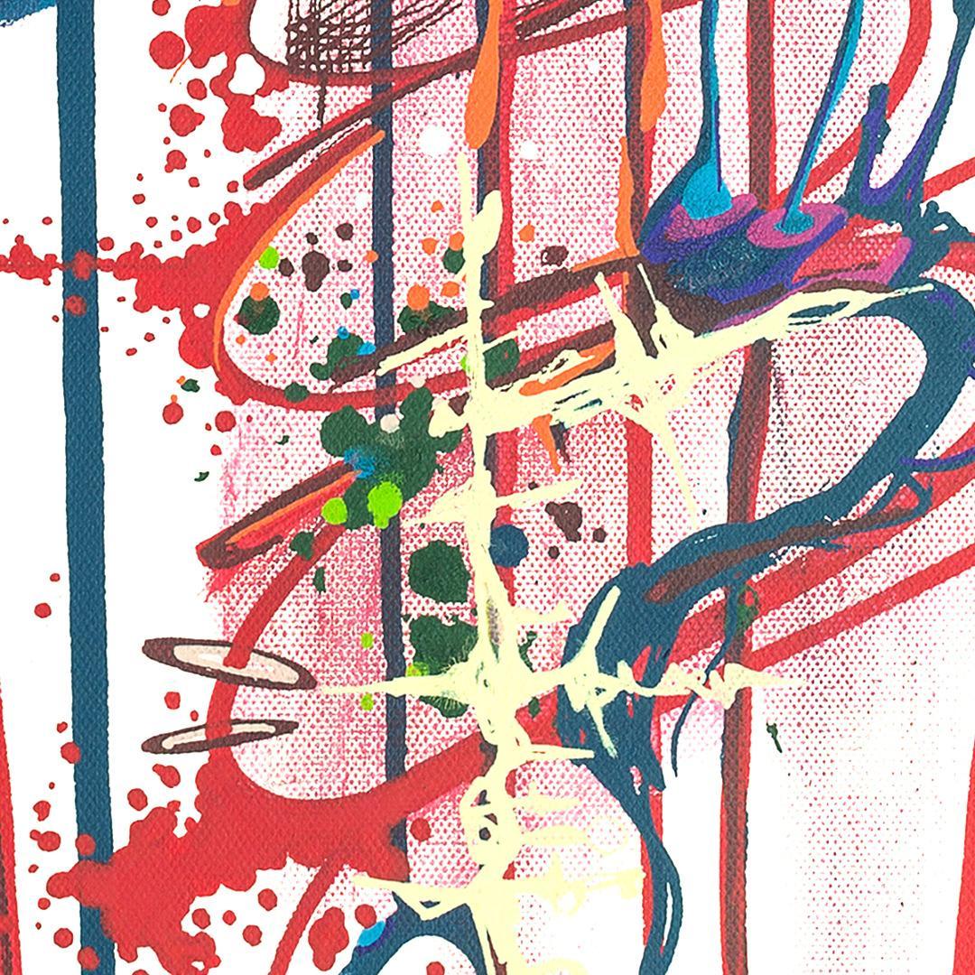 No score After Extra Time. Acrylique sur toile. 30 x 100 cm. 
2018 – Dominique Vial